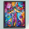 Abstract Cat Painting-11CT Stamped Cross Stitch 40*50cm/15.75*19.69in