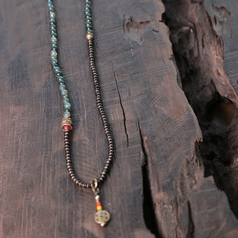 Ebony Green Phantom Blessing Charm Bracelet Necklace