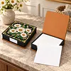 PU 5D Pearl Diamond Painting Kit Note Box DIY Diamond Art Notepad Box with 160 Sheets of Paper (Daisy Flower)