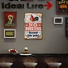 Farm Chicken No Roosters Beyond This Point - Vintage Metal Signs - 30*40cm - Warning&Farm