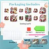 6PCS DIY Diamond Art Greeting Cards Santa Claus Congratulations Cards & Gift