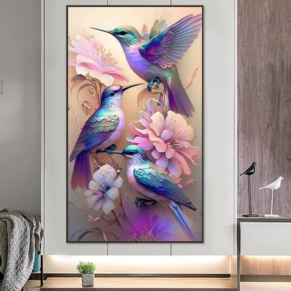 Partial AB Diamond Painting - Full Square Drill - Hummingbird(Canvas|45*75cm)