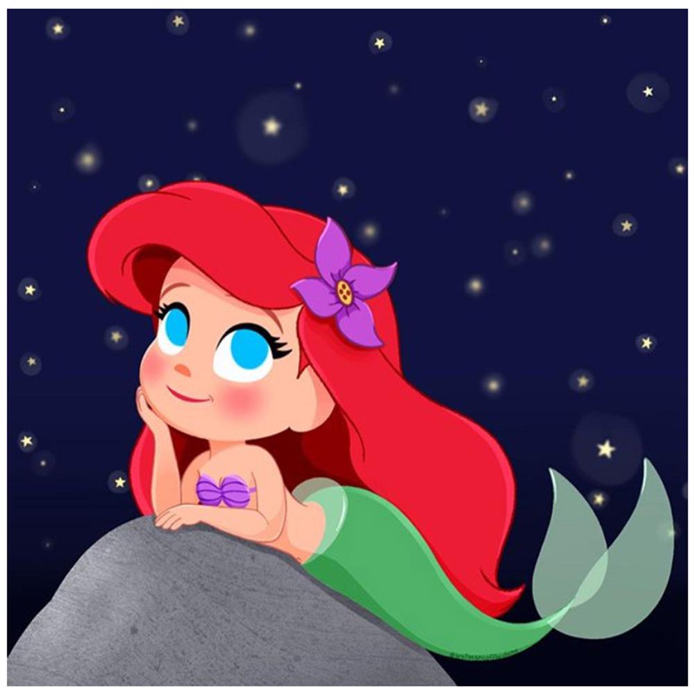 

Cartoon Mermaid - Round Drill Diamond Painting - 30*30CM, 501 Original