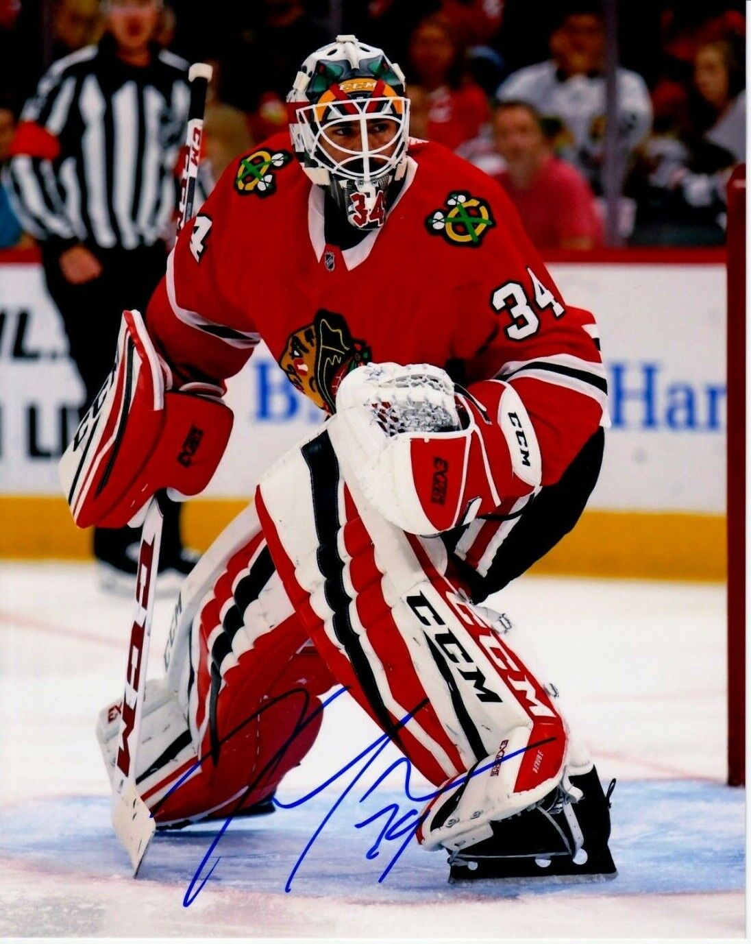 JEAN-FRANCOIS BERUBE autographed SIGNED CHICAGO BLACKHAWKS 8x10 Photo Poster painting