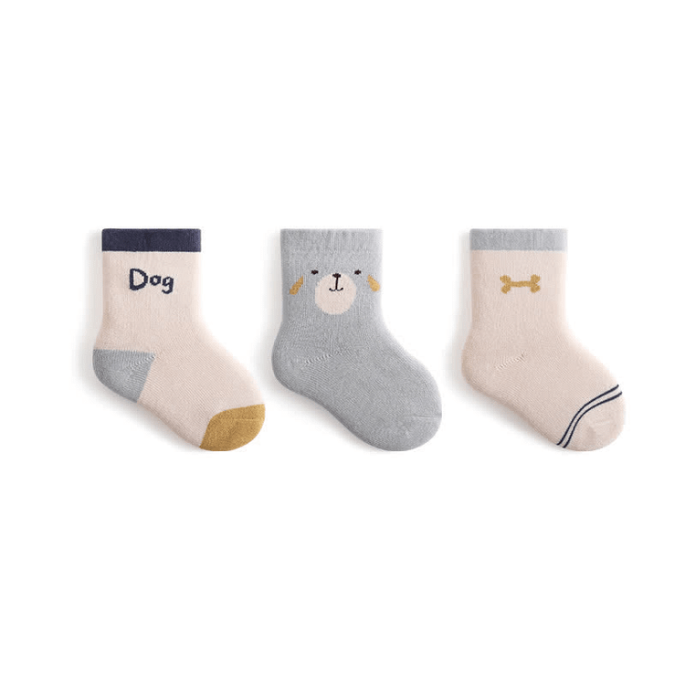 3 Pairs Baby Toddler Animal Warm Socks