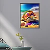 >SALE<5D DIY Full Round Drill Diamond Painting Kit Beach Turtle Decoration (sz4245)