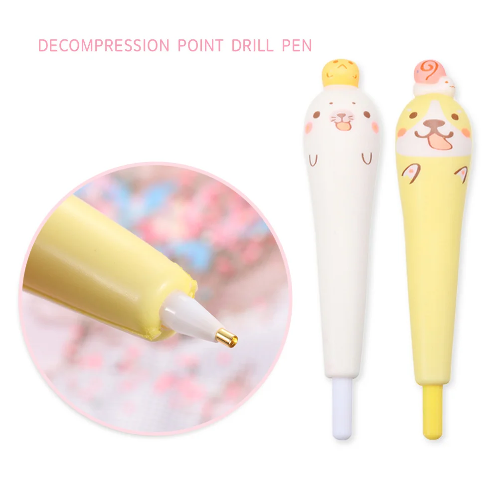 Cartoon Squeeze Point Drill Pen for DIY Diamond Painting Rhinestone Picture