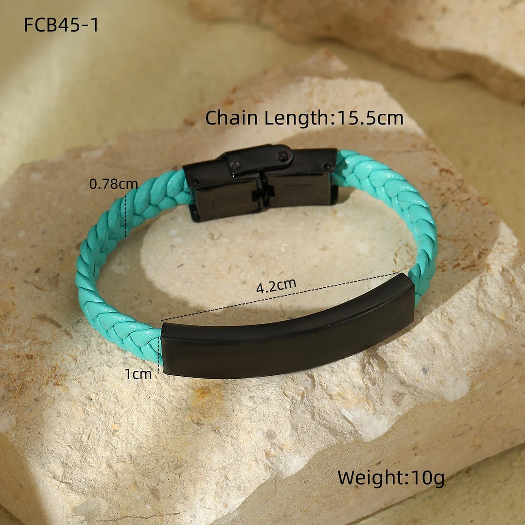 Fashion Braided Leather Cord Bracelet