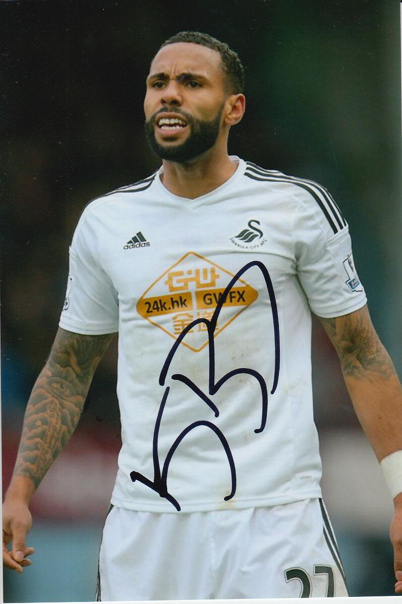 SWANSEA CITY HAND SIGNED KYLE BARTLEY 6X4 Photo Poster painting 1.