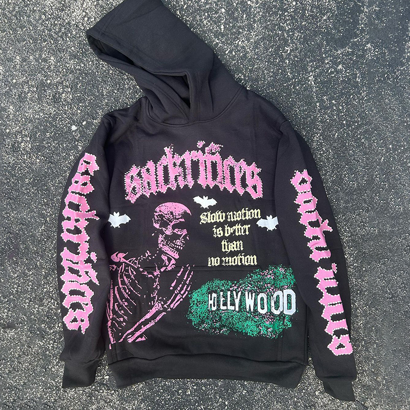 Men'S Graffiti Personalized Skull Hoodie