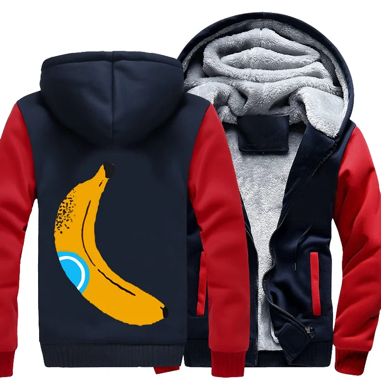 Banana Pop Art, Fruit Fleece Jacket