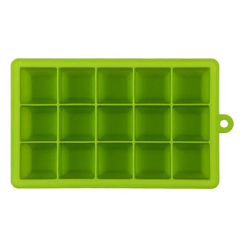 15 Grids Ice Cube Tray Silicone Fruit Ice Cube Maker DIY Creative Small Ice Cube Mold Square Shape Kitchen Accessories | IFYHOME