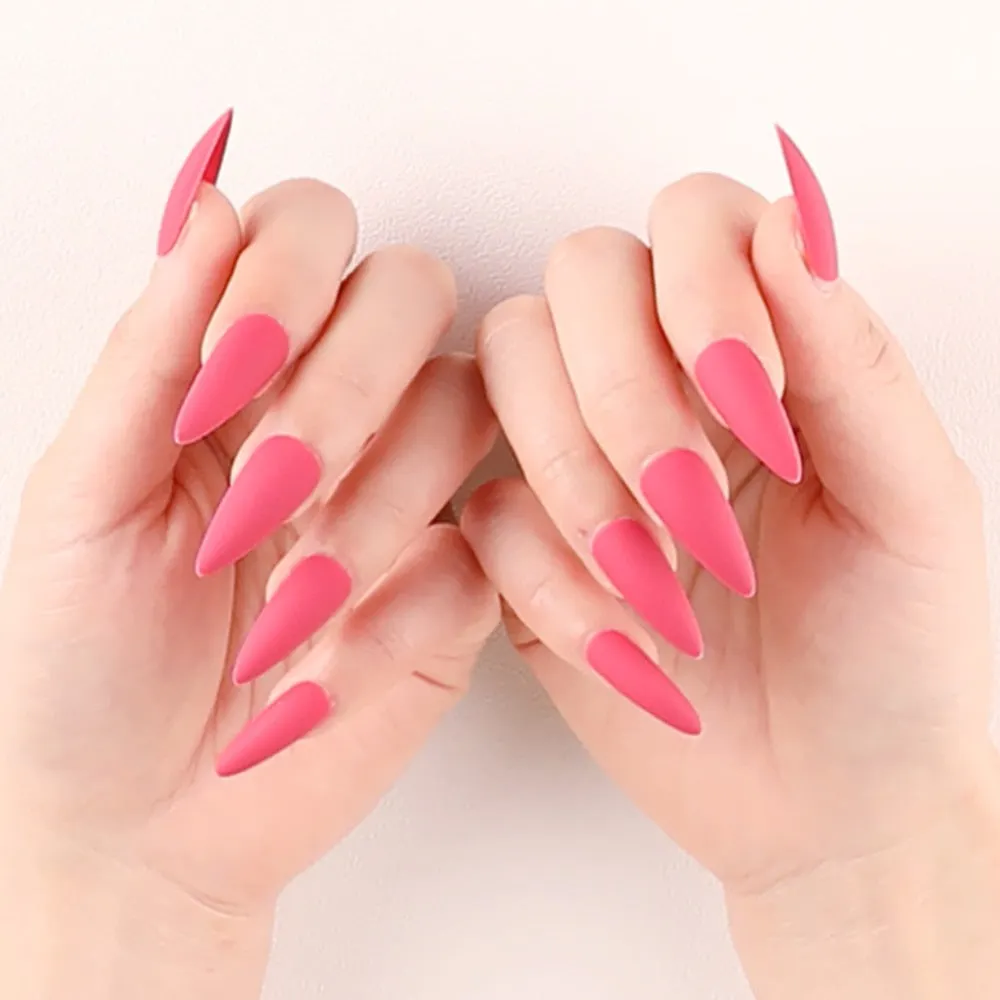 24Pcs Press On Matte Ballerina Coffin Fake Nails With Design Artificial False Nails DIY Finger Tips Manicure Tool-Nail Inspo