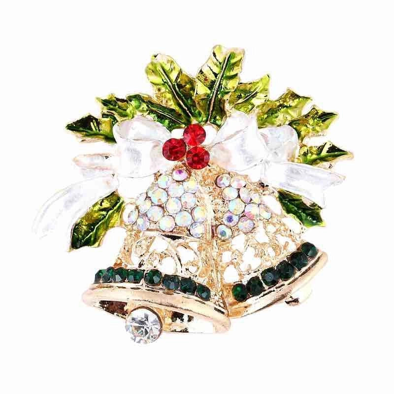 Elegant Pin Bell Alloy Inlay Rhinestones Women’s Brooches