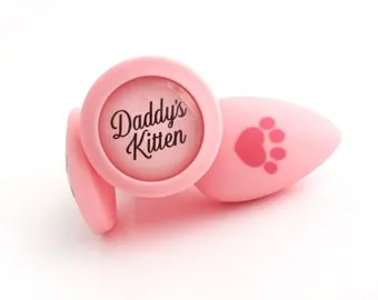 pornhint Pornhint Daddy's kitten butt plug. Baby pink silicone buttplugs for petplay. Baby girl, little ddlg butt plugs for kittens and pet players. Mature