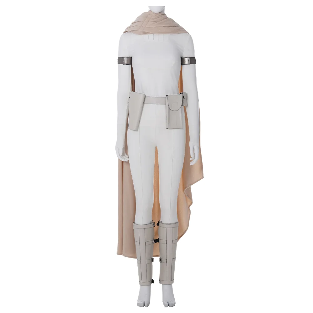 Padme Amidala Cosplay Costume Star Wars Padmé White Halloween Suit