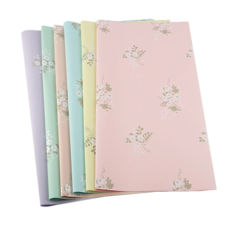 2 Pieces New Printing Ouya Paper Waterproof Matte Film Flower Packaging Material Bouquet Paper Floral Flower Shop4