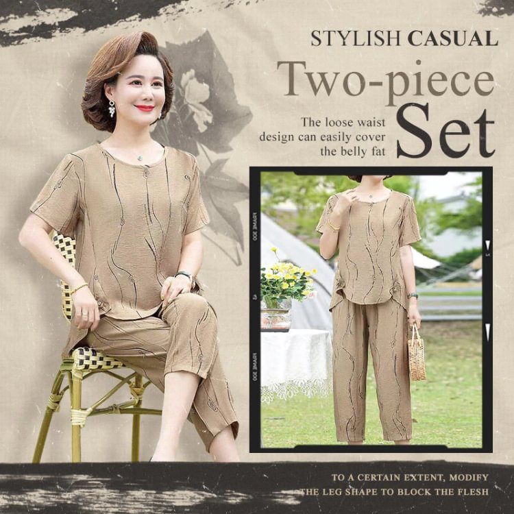 Out-of-Season Promotion Stylish Casual Two Piece Set