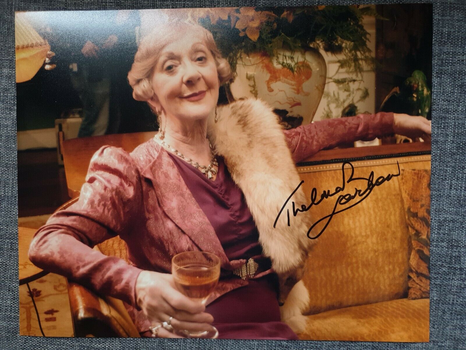 Thelma Barlow,coronation street,genuine hand signed10x8 Photo Poster painting coa 1634