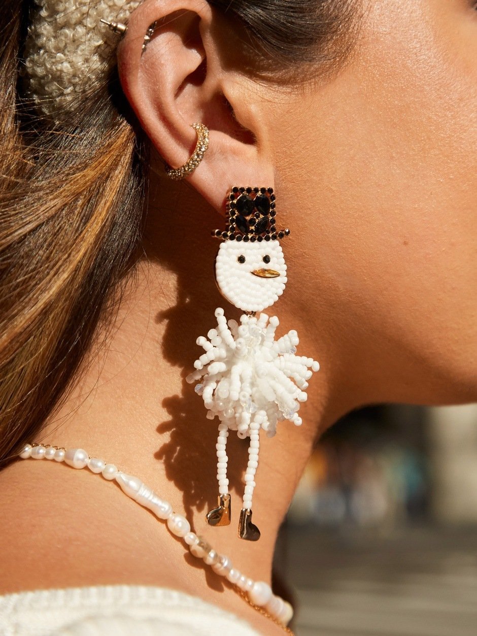 New fashion Snowman Christmas Earrings-zachics