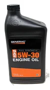 Generac Full Synthetic Motor Oil 5W-30 SN Quart Bottle Part# 0J5140 (qt)