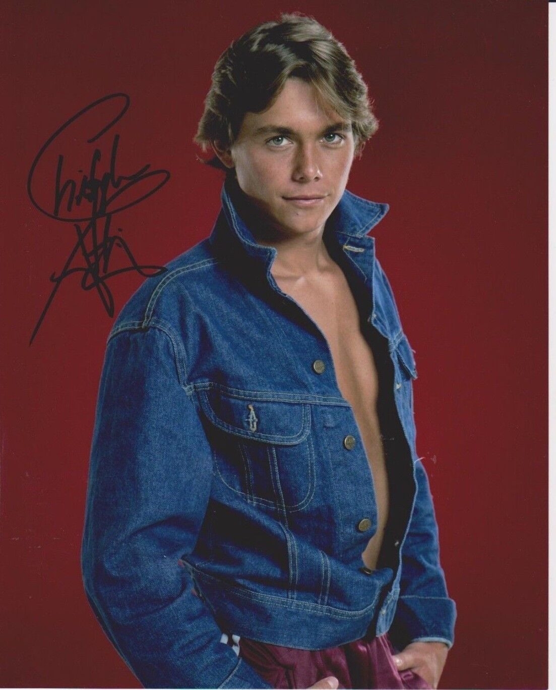 Christopher Atkins Signed Photo Poster painting - Star of The Blue Lagoon / DALLAS - SEXY!! G588