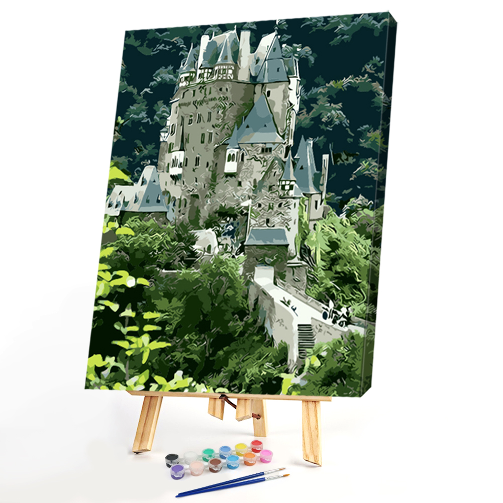 

40*50CM Paint By Numbers-Green House Group, 501 Original