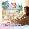 2pcs Flower Bunny Diamond Painting Double-sided Crystal Window Suncatcher Craft Set Birthday Gifts Home Garden Decor Hanging Kit