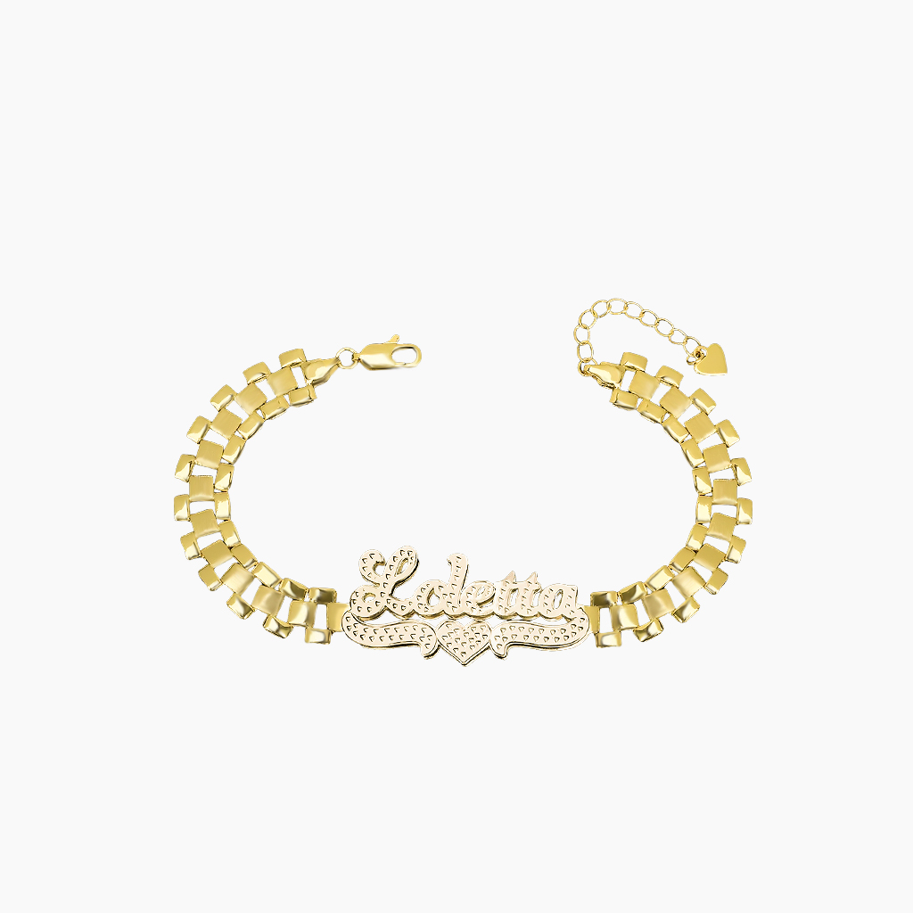Personalized Gold Plated Bracelet