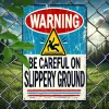 Warning Slippery Ground - Vintage Metal Signs(12*16Inch) - Warning