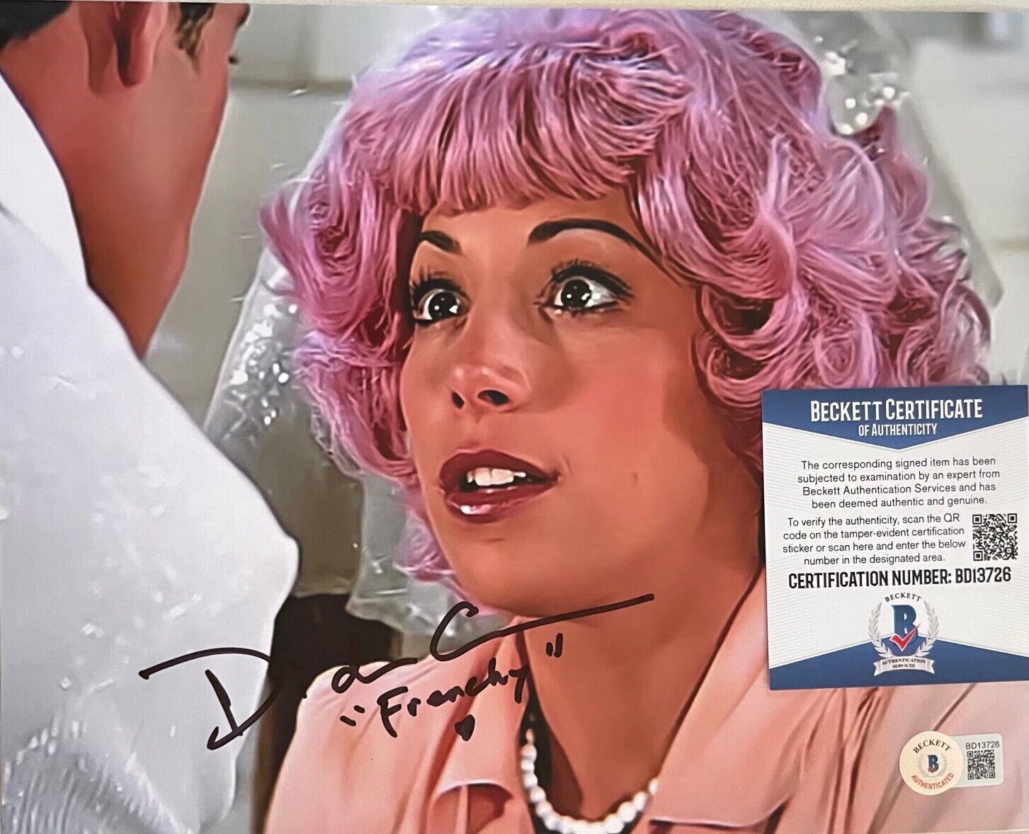 Didi Conn GREASE Original Signed 8X10 Photo Poster painting w/Becket COA