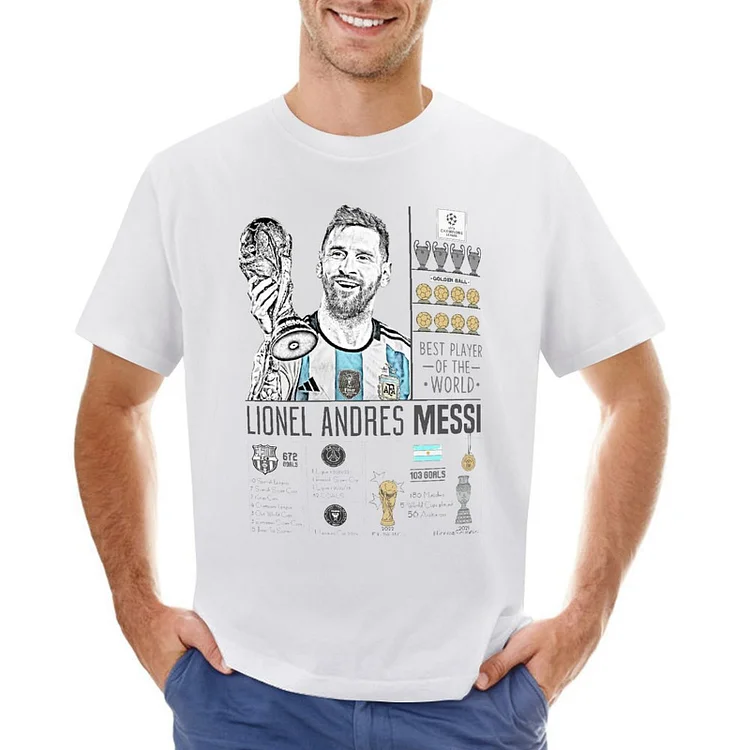 Lionel Messi Inspired 10 Men's T-shirt