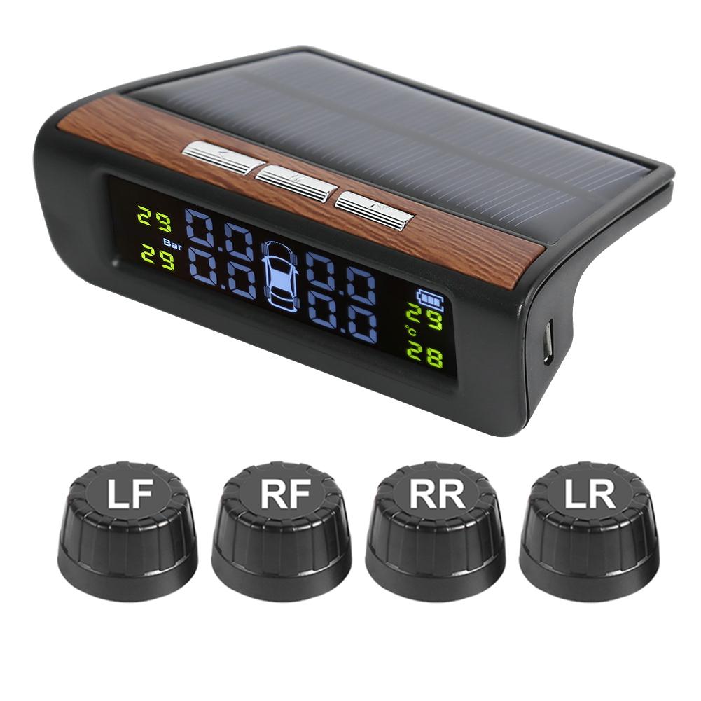 

AN-06 Solar Car TPMS Tire Pressure Monitor System with 4 External Sensors, 501 Original