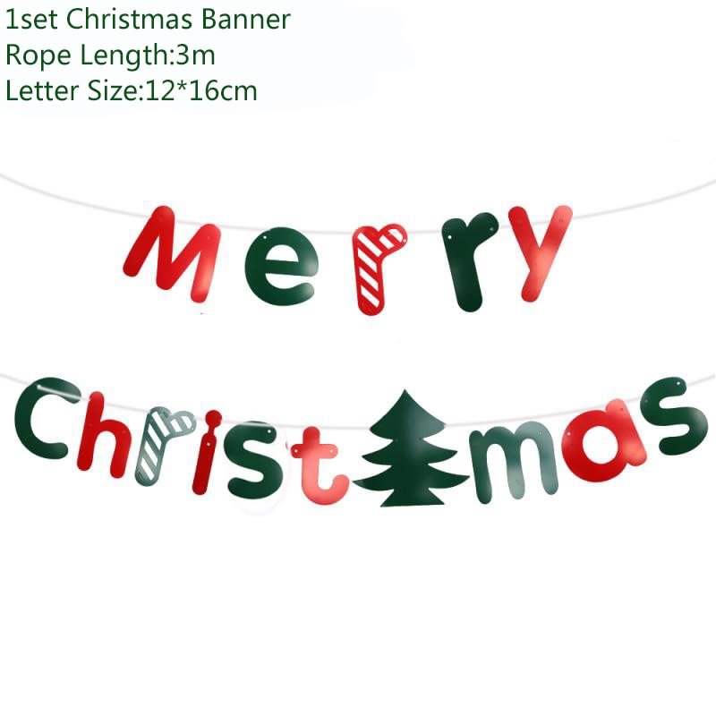 Christmas Decorations for Home Merry Christmas Balloons Banner Photo Booth Props 2022 Happy New Year Decorations Navidad 2020