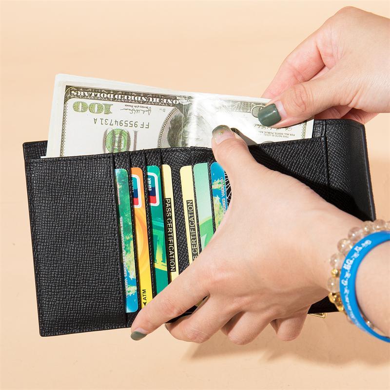 Unisex Casual Leather Card Holder Retro Wallet