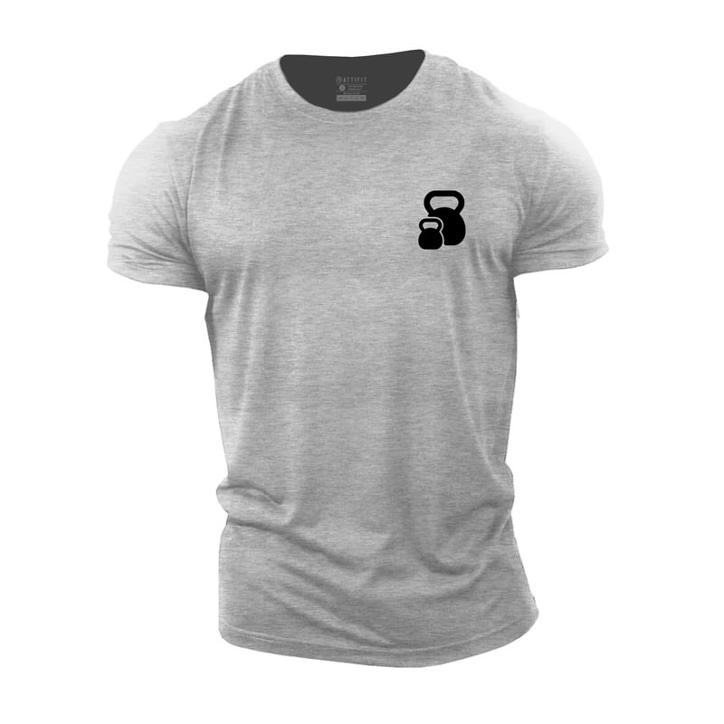 Cotton Kettlebells Graphic T-shirts tacday