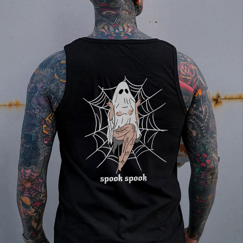 SPOOK SPOOK Graphic Print Vest
