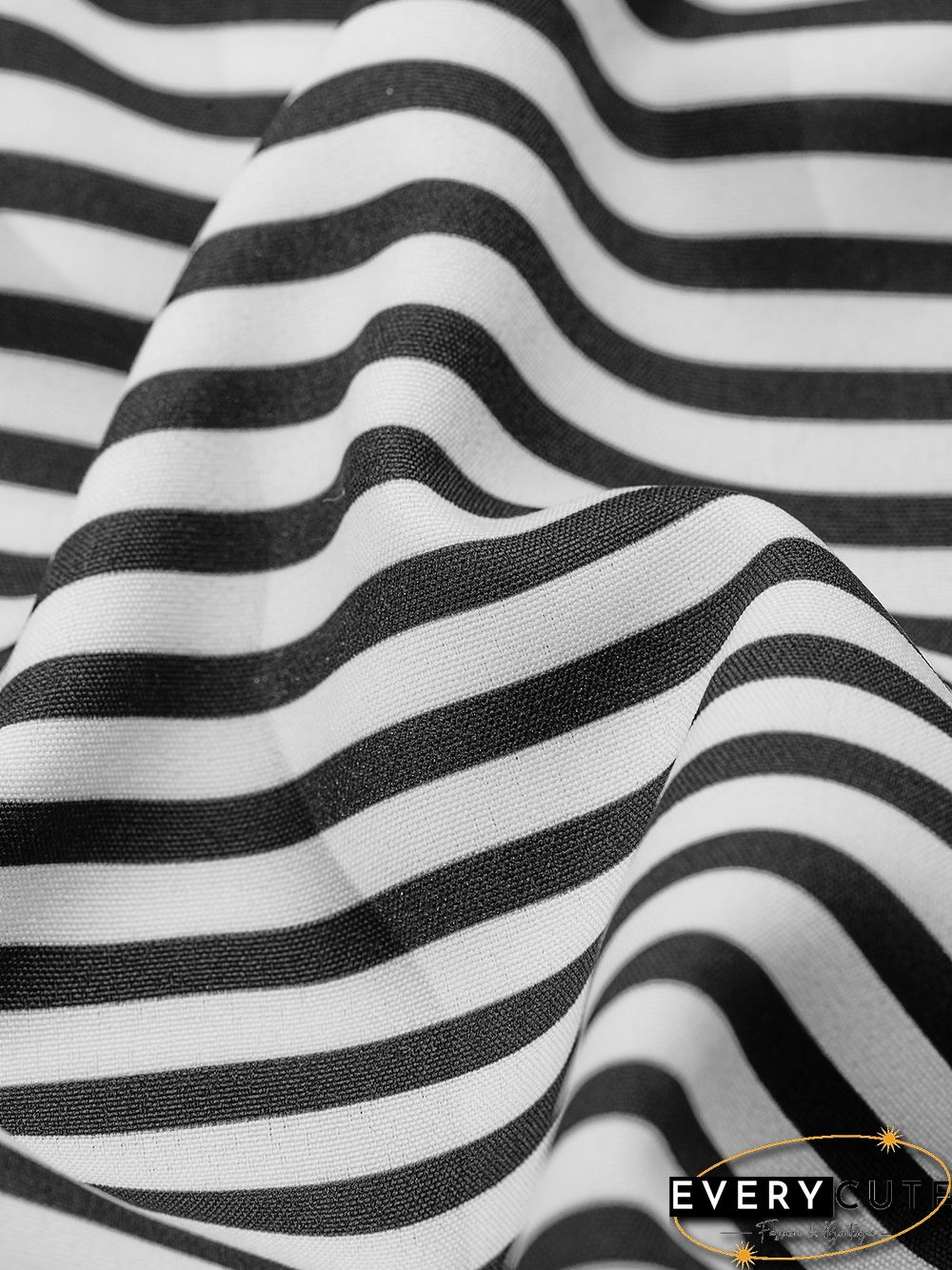 Neck Short Sleeve Cotton-Blend Weaving Dress