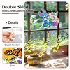 2pcs Flower Bunny Diamond Painting Double-sided Crystal Window Suncatcher Craft Set Birthday Gifts Home Garden Decor Hanging Kit