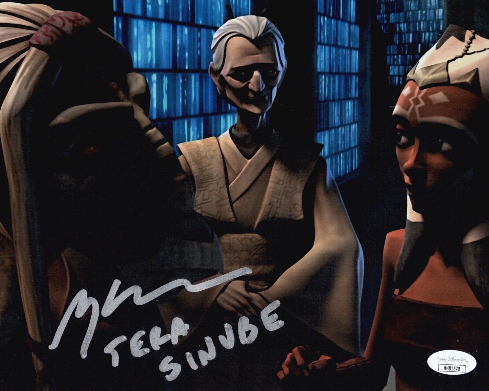 GREG BALDWIN Star Wars Clone Wars Signed 8x10 Tera Sinube Photo Poster painting JSA COA Cert