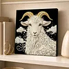 DIY Pearl Painting Sheep for Home Wall Decor with Frame(30x30cm)