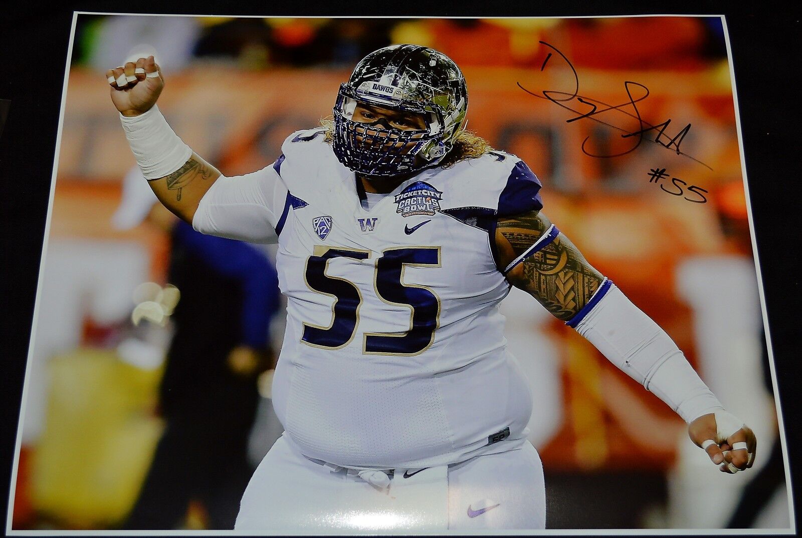 Danny Shelton 16x20 Photo Poster painting Autographed Signed AUTO UW Huskies Cactus Bowl