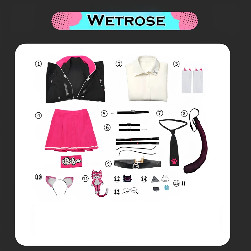 [Wetrose] In Stock Neverness to Everness Nanally Coluccis Cosplay Costume Game Outfit
