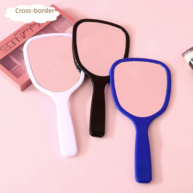 Mirror Hand-held Makeup Mirror Girls Makeup Beauty Dressing Mirror Portable Portable Handle Diy Small Mirror