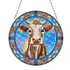 Suncatcher Cow Diamond Painting Hanging Pendants for Kid Adults DIY Craft