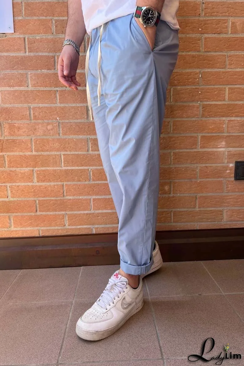 Men's Trousers In Linen