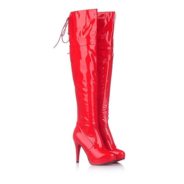 Sexy Over The Knee Long Boots Women Boots Side Zipper Sexy Super High Heel Stiletto Size Code 33-43 - Shop Trendy Women's Clothing | LoverChic