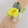 10PCS Sunflower Peony Wedding Catering Bridal Groom Guests Corsage Boutonniere Wrist Artificial Flower Bouquets