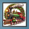 (40*40cm)Christmas Train - Full Round Drill Diamond Painting