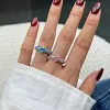 Bague taille coeur en zircon &eacute;tincelant